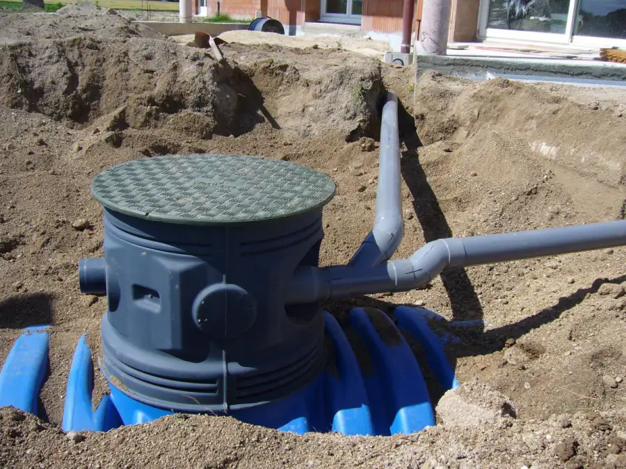 Installation d'une cuve de récupération d'eau de pluie par BR Entreprise